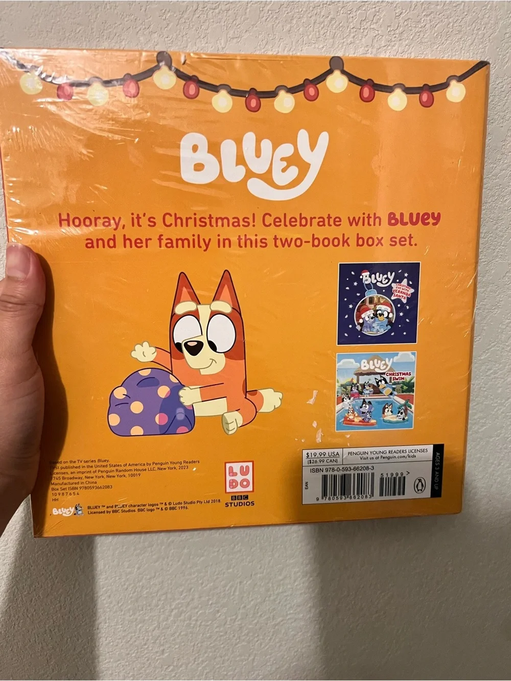 NWT It's a Bluey Christmas! Box Set: Includes Pop-Out Ornaments Hardcover